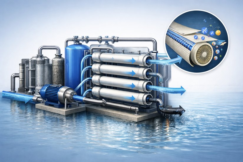 cómo funciona la ósmosis inversa para el tratamiento de aguas